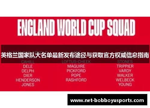 英格兰国家队大名单最新发布途径与获取官方权威信息指南